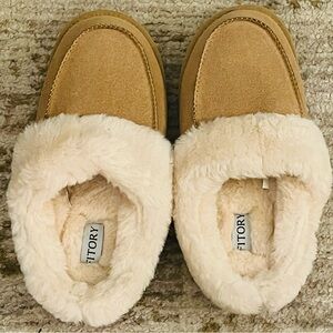 Fitory Furry Tan Slippers
